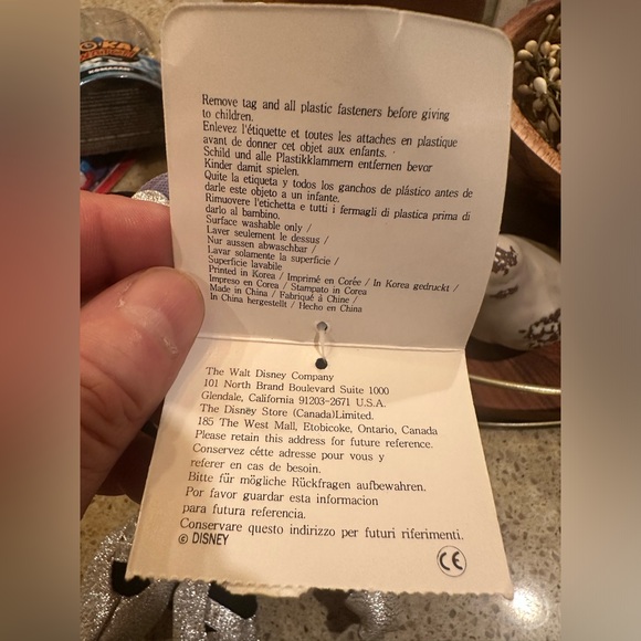 Disney World Sugar Plum Minnie  10" BEAN BAG STUFFED ANIMAL - Picture 9 of 13